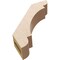Ekena Millwork 3-inch W x 12-inch D x 12-inch H Olympic Rough Cedar Woodgrain TimberThane Knee Brace, Primed BRCUR03X12X12OLYRCPR - alternate 2